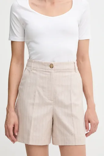 Šortky s prímesou ľanu United Colors of Benetton