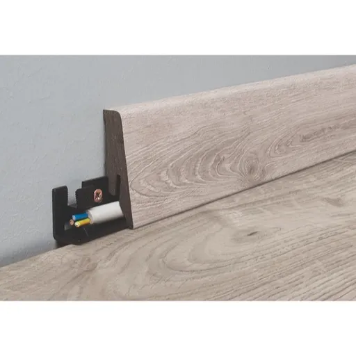 Lišta soklová Naturel šedá, MDF, dĺžka 260 cm, L58C8477