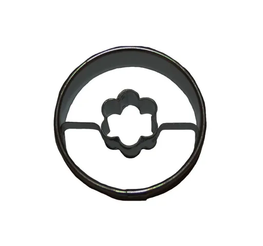 SMOLÍK COOKIE - Vykrajovačka koliesko / kvet pocínovaná, 4cm