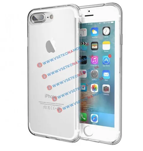 Ochranný obojstranný obal Apple iPhone 7 Plus / iPhone 8 Plus priehľadný