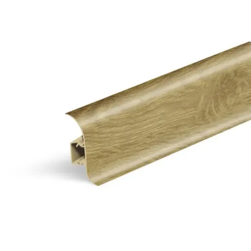 Lišta soklová Naturel Gallego , PVC dĺžka 250 cm, výška hrany 56 mm, NATNGF0R2