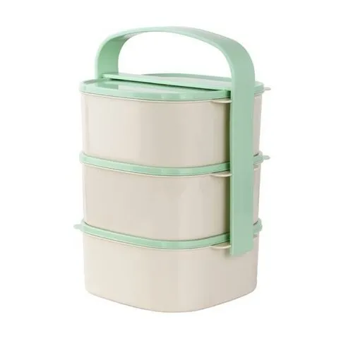 Plastový obedár, 3x 1 l, mix farieb