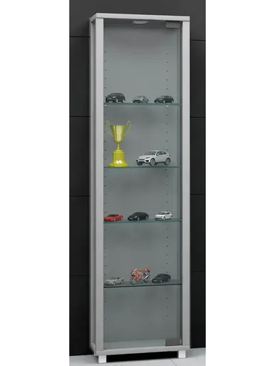 VCM Vitrína Edana Mini, stříbrná