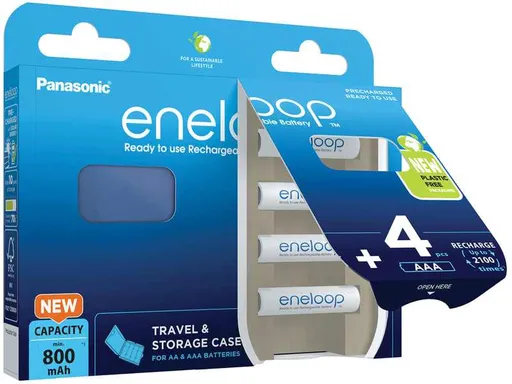 Nabíjacie batérie AAA Panasonic Eneloop 800mAh Ni-MH 1ks bulk