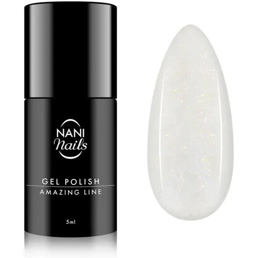 NaniNails NANI Amazing Line gélový lak na nechty odtieň Shimmer White 5 ml