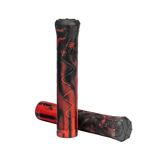 Náhradný grip na riadidlá freestyle kolobežky TPR Grip (EDGE Black-red), 2ks