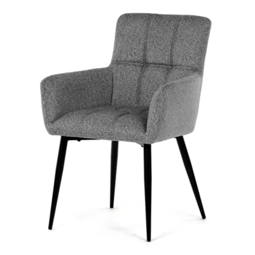 Jedálenská stolička Autronic 60x86 cm sivá látka DCH-P3146 SIL2