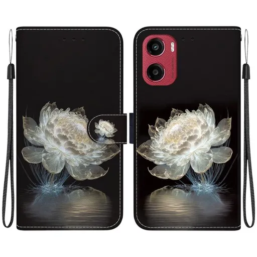 ART Peňaženkový kryt pre Motorola Moto G05 / Moto E15 CRYSTAL PEONY