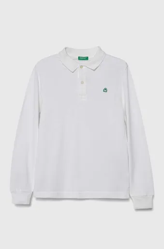 Detská bavlnená košeľa s dlhým rukávom United Colors of Benetton