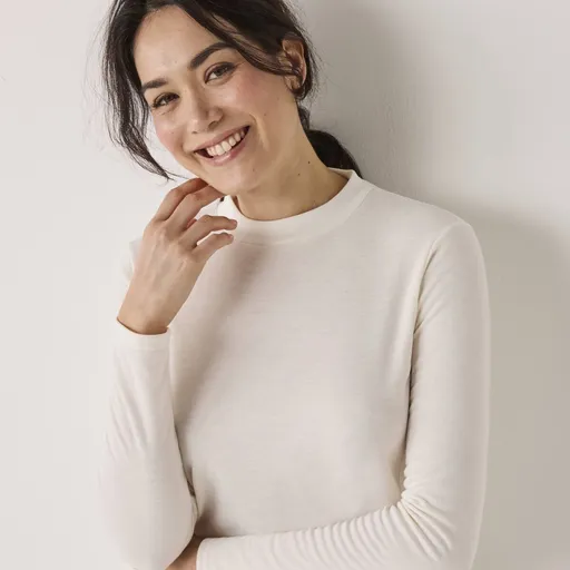 Termo tričko Thermoperle®so stojačikom a dlhými rukávmi