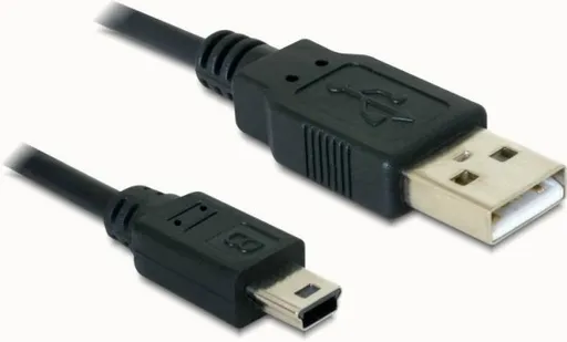 Delock kábel USB 2.0 A-samec > USB mini-B 5-pin samec, 1,5 metra