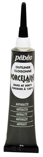 PÉBÉO PORCELAINE - Kontúry na porcelán (010 - pewter, 20 ml)