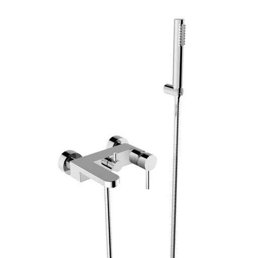 BESCO - Nástenná vaňová batéria Decca s príslušenstvom - Farebnica - Chróm BABWDSCH