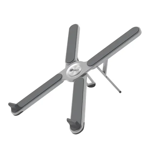 C-TECH Stojan na notebook Quallis NTS-100, do 15, 6", nastaviteľný, hliníkový