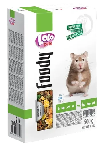 LOLOPETS prémiové krmivo pre škrečky 500g