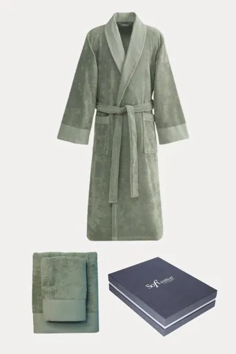 Soft Cotton Darčekové balenie županu, uteráku a osušky AXEL