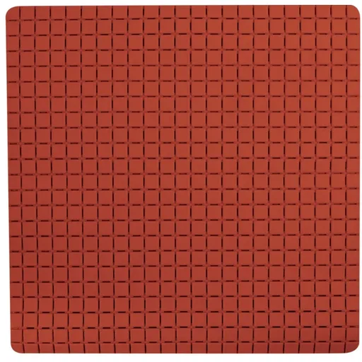 Spirella Protišmyková podložka do sprchy QUADRO Premium, terakota, 54 x 54 cm