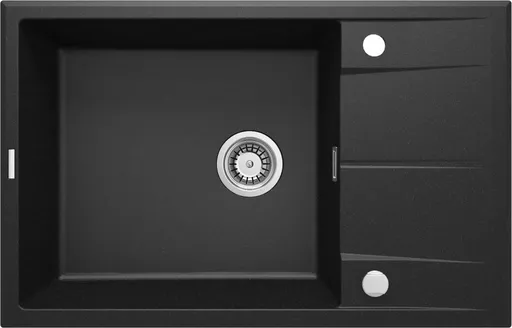 DEANTE DEANTE - Eridan grafit metalic - Granitový drez s odkvapkávačom ZQE_G11B