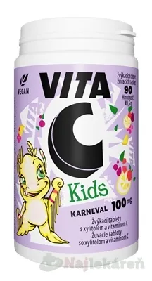 Vitabalans VITA C Kids KARNEVAL 100 MG 90 ks