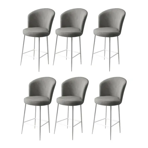 Súprava barových stoličiek Alte Grey and White, 6 ks, 6 ks