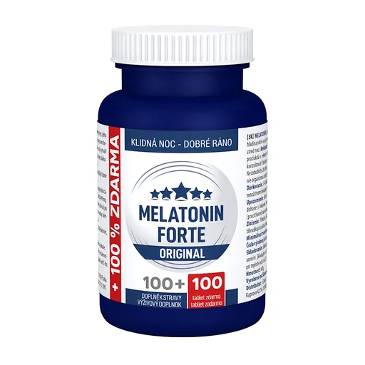 CLINICAL Melatonín forte original 100 + 100 tabliet ZADARMO