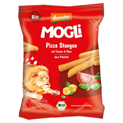 MOGLI Pizza tyčinky s paradajkami a syrom 3r+ BIO 75 g