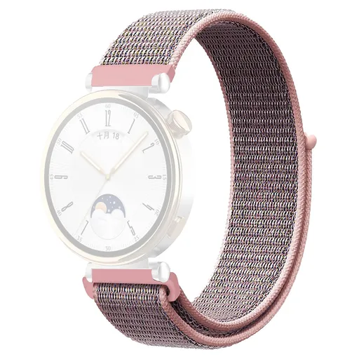 NYLON Vymeniteľný remienok pre Huawei Watch GT 4 41mm PINK-GREY
