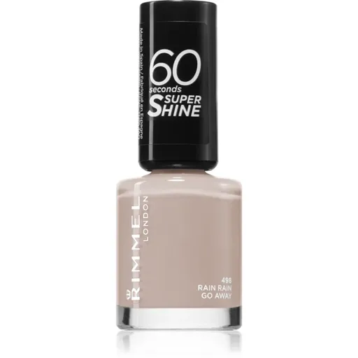Rimmel 60 Seconds By Rita Ora lak na nechty odtieň 498 Rain Rain Go Away 8 ml