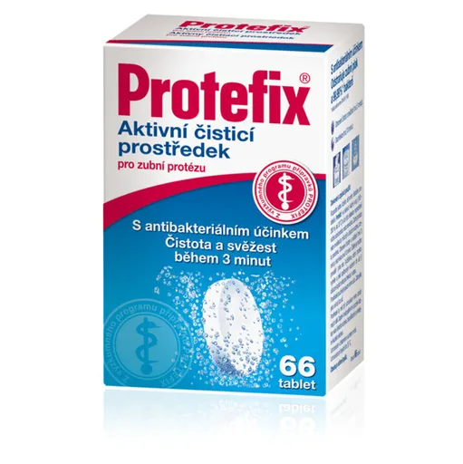 Protefix Aktívne čistiace tablety na zubnú protézu tbl.66