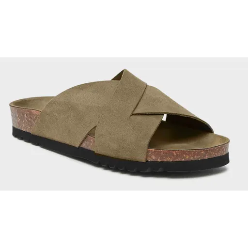 Scholl Pantofle Vivian, khaki, veľkosť 41, 41 EU