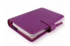 Filofax Saffiano A6 týždenný 2026 malinový