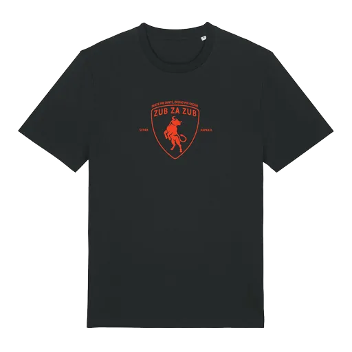 Raphael (Rafo) tričko ZUB ZA ZUB (DENTE PRE DENTE, OCCHIO PER OCCHIO) Čierna XXL