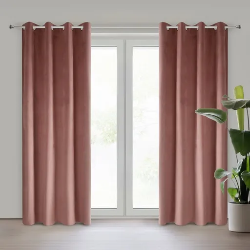 ArtFir Záves PIERRE K | tmavoružová 140 x 250 cm