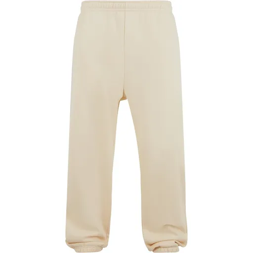 Build Your Brand Hebké pánske tepláky Fluffy - Svetlo piesková | 3XL