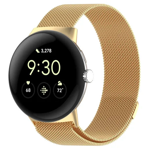 MILANESE Kovový remienok pre Google Pixel Watch 4 45mm / Pixel Watch 3 45mm zlatý