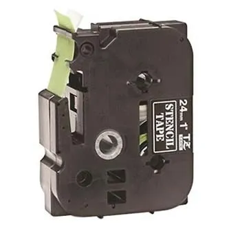 Brother STE-151, 24mm x 3m, čierna, originální kazeta s páskou Stencil