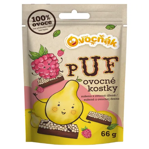 OVOCŇÁK Ovocné puf kocky mix chutí 66 g