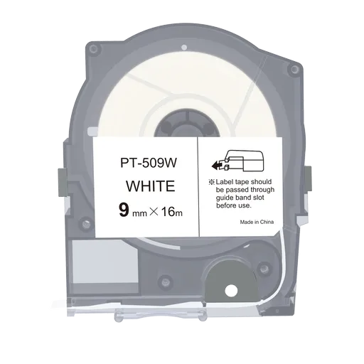 Max LM-509W, 9mm x 16m, biela kompatibilná páska