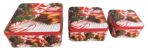 MAKRO - Dóza vianočná sada 3ks