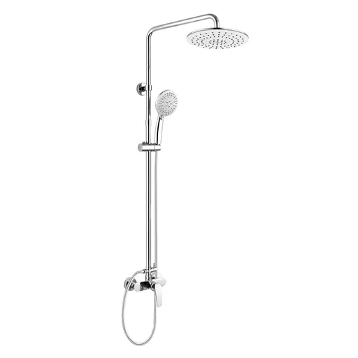 Mereo Eve sprchová batéria s hlavovou guľatou sprchou, biela CBE60104SHE