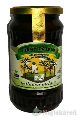 ČIERNY ZÁZRAK trstinová melasa BIO  450 g