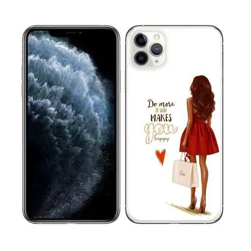 PROTEMIO MY ART Ochranný obal Apple iPhone 11 Pro Max RED DRESS (137)