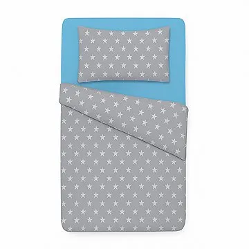 BabyTýpka 3-dielna sada obliečok – Stars blue (8594201221439)