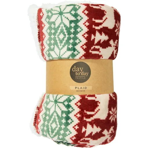 Baránková deka Festive Reinder 160 x 130 cm