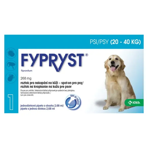 FYPRYST Spot-on pre psov 20-40 kg 2.68 ml 1 pipeta