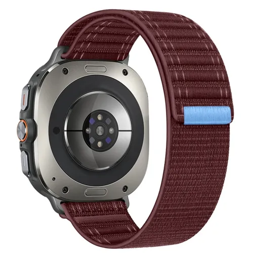 NYLON Vymeniteľný remienok pre Samsung Galaxy Watch Ultra / Watch Ultra 2025 bordový