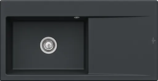 VILLEROY & BOCH VILLEROY & BOCH - Keramický drez Villeroy &amp; Boch Subway Style 60, 336201R7, Pure Black 336201R7