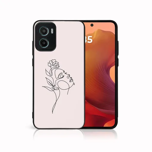 MY ART Ochranný kryt pre Motorola Moto G05 / Moto E15 ROSE GIRL (198)