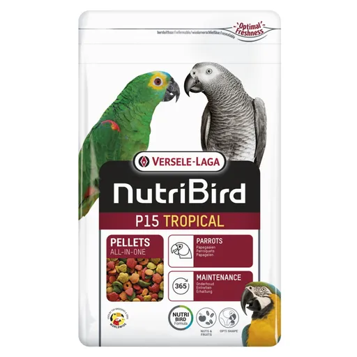 VERSELE LAGA NutriBird P15 Tropical krmivo pre veľké papagáje 1 kg