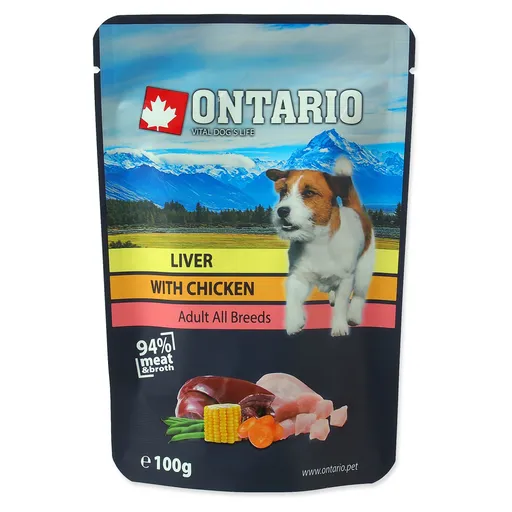 ONTARIO Vrecko pečeň s kuracím vo vývare 100 g